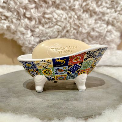 Tvålfat Badkar Mosaik BLANDADE FÄRGER