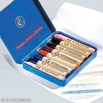 Vaxkritor Stift 8 Färger Specialfärger, Stockmar