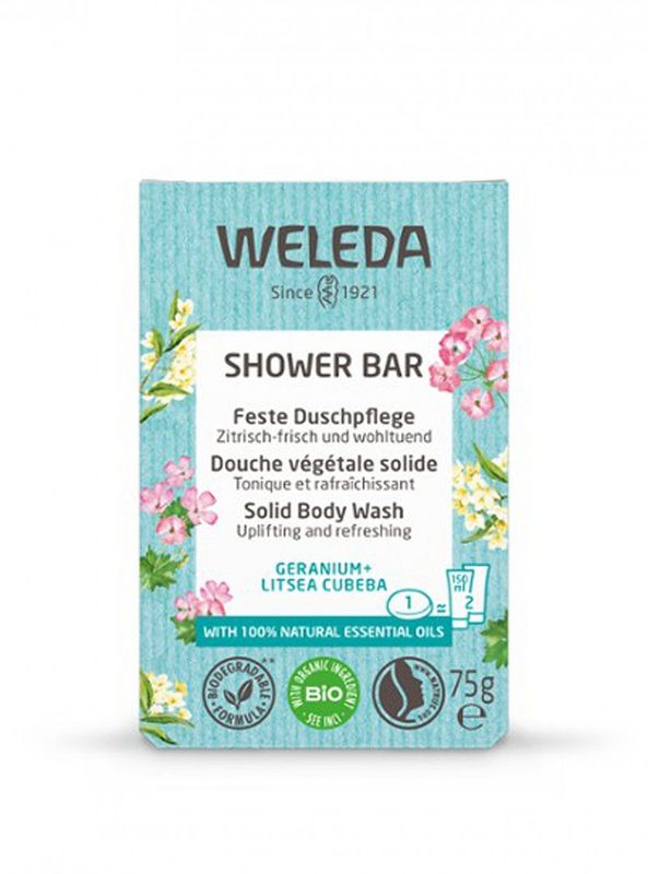 Shower Bar Geranium + Litsea Cubeba 75g