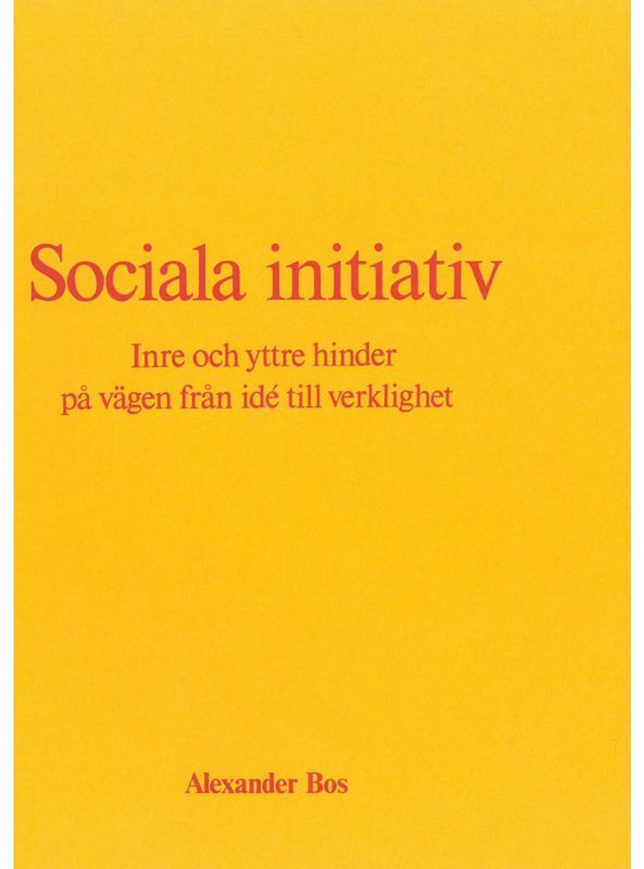 Sociala initiativ, Alexander Bos