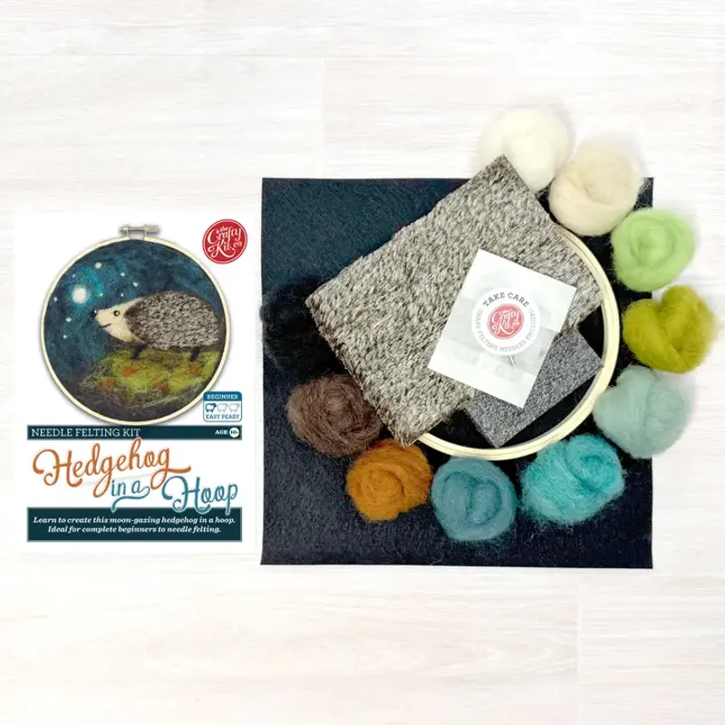 Måla med ull-Igelkott