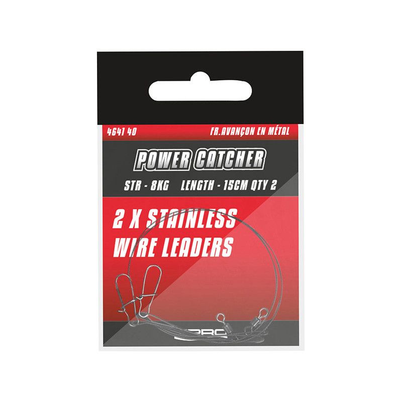 SPRO PC Wire Leader 16kg 40cm - Gäddtafs (2-pack)
