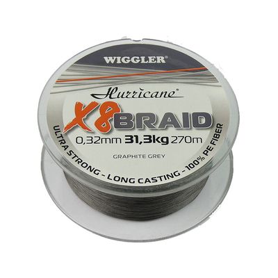 Hurricane X8 Braid Grey 270m