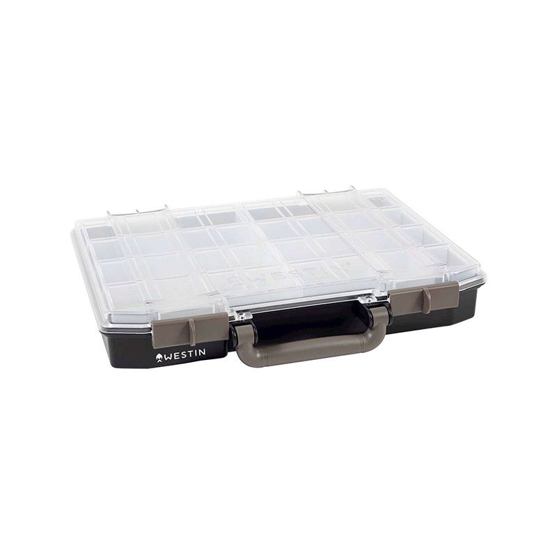 Westin W6 Lure Vault 57x337x278 Incl. 10 inserts Black/Clear