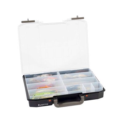 Westin W6 Lure Vault 57x337x278 Incl. 10 inserts Black/Clear