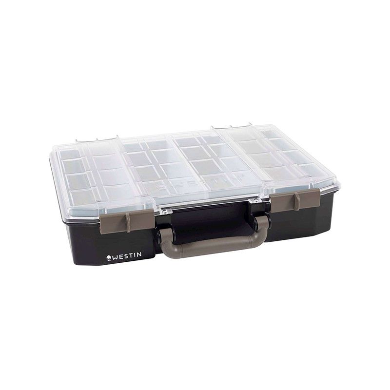 Westin W6 Lure Vault 79x337x278 Incl. 4 inserts Black/Clear