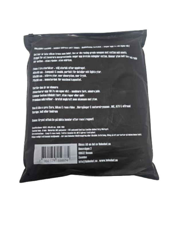 TORKDUK - BLACK EDITON 50X80 1100GSM