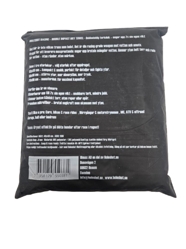 TORKDUK - BLACK EDITON XXL 70X90 1400GSM