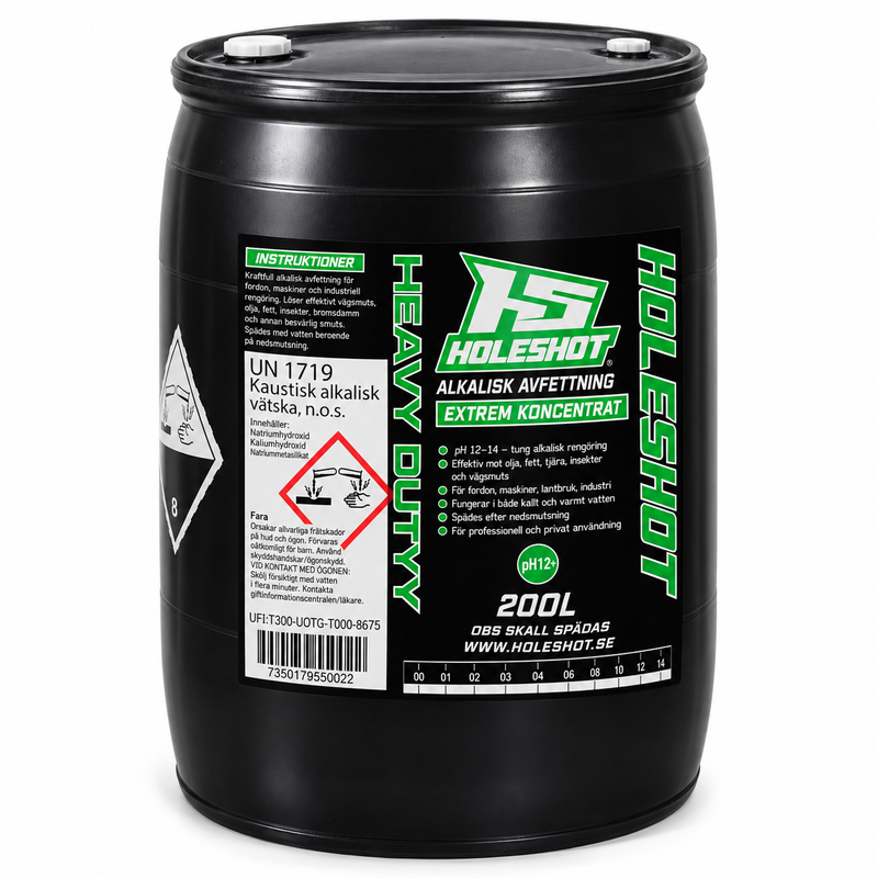 HEAVY DUTY ALKALISK AVFETTNING 200L EXTREME KONCENTRAT