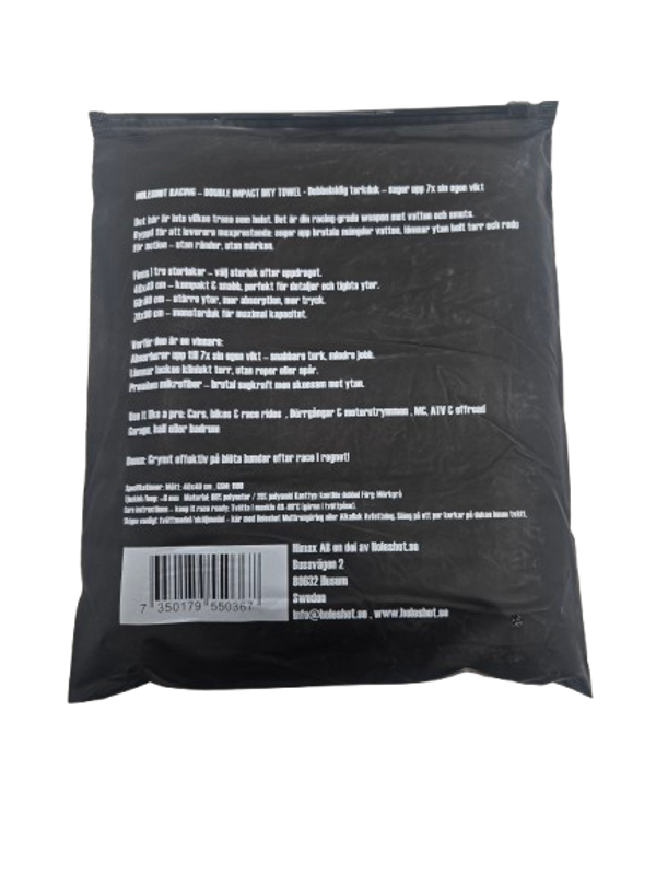 TORKDUK - BLACK EDITON 40X40 1100GSM