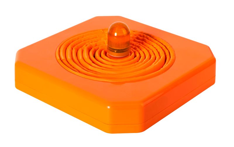 Mactronic hopfällbar trafikkon med LED-blinkljus
