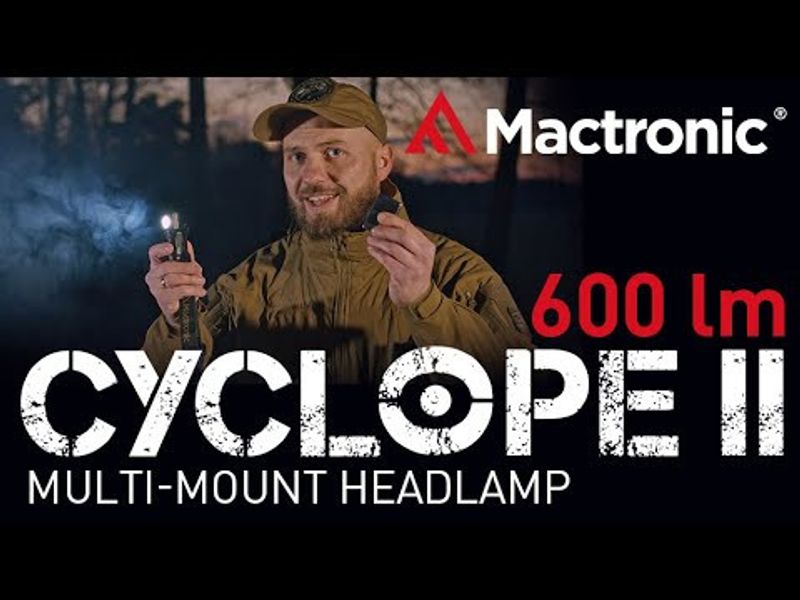 Mactronic Cyclope 2 pannlampa ficklampa med magnetisk laddare