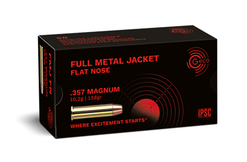 Geco 357 Mag FMJ FN (158gr.)