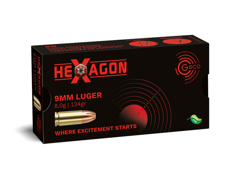 Geco 9mm Hexagon (124gr.)