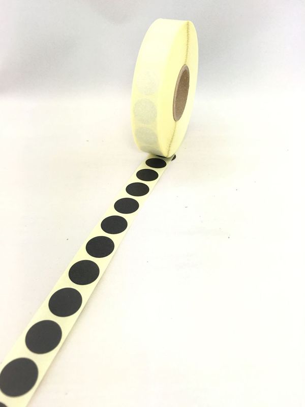 Klisterlapp Rund (Svart) - 12mm