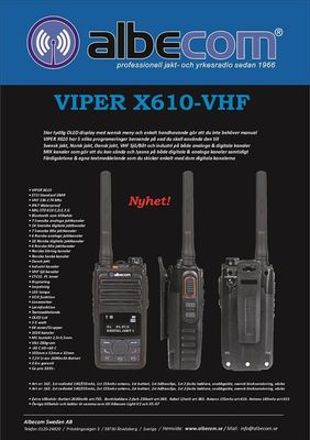  Albecom Viper X6-155 Mhz Svart (Paket)