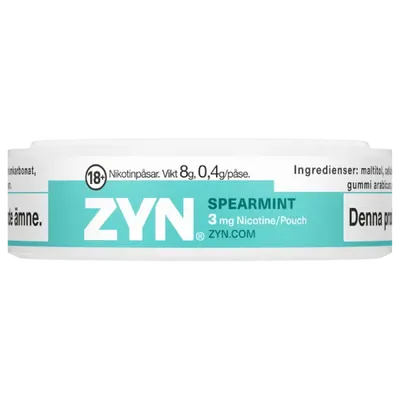 ZYN Spearmint Mini dry 3mg
