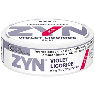 ZYN Violet Licorice Slim Strong
