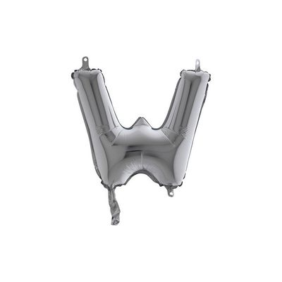 Bokstavsballong Silver 35 cm