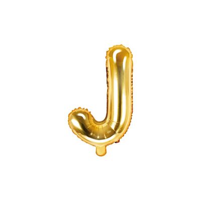 Bokstavsballong Guld 35 cm