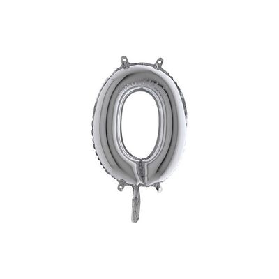 Bokstavsballong Silver 35 cm