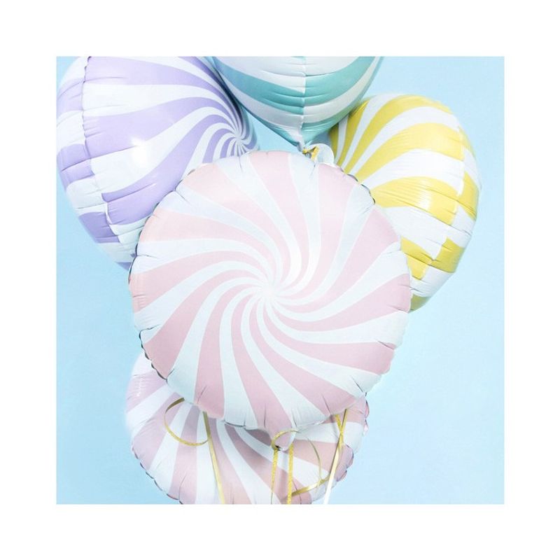 Folieballong Karamell 35 cm Ljusrosa