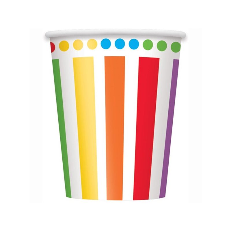 Pappersmuggar Färgglada 8-pack