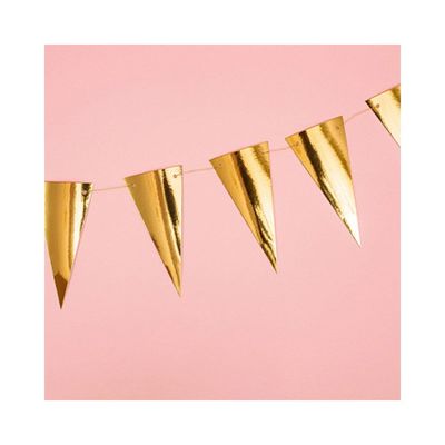Flaggirlang Mini Guld