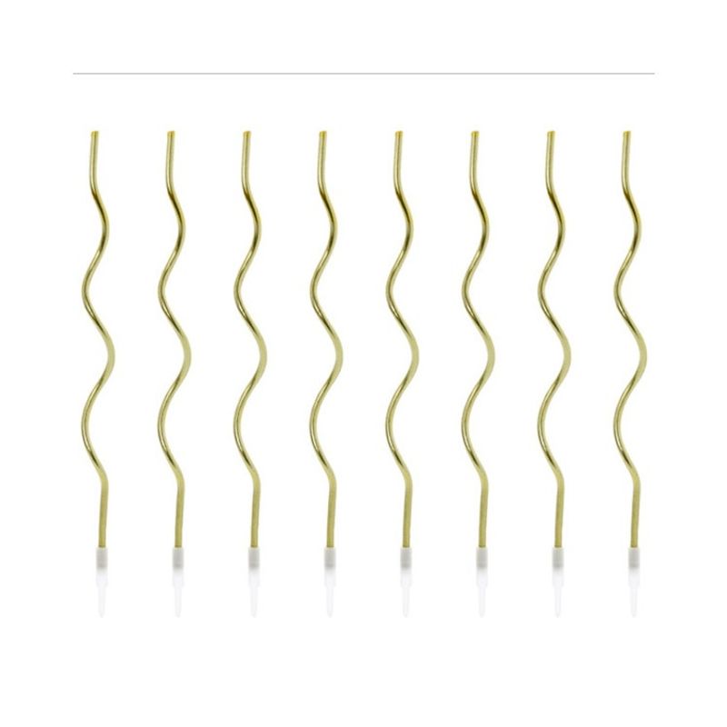 Tårtljus Crazy Curl Guld