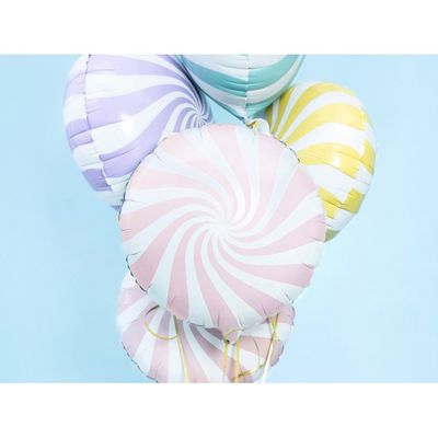 Folieballong Karamell 35 cm Ljusrosa