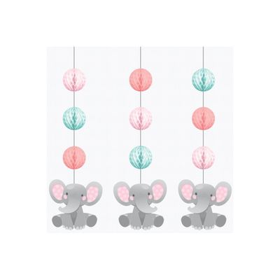 Girlanger Bedårande Elefant Rosa