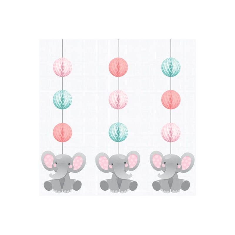 Girlanger Bedårande Elefant Rosa
