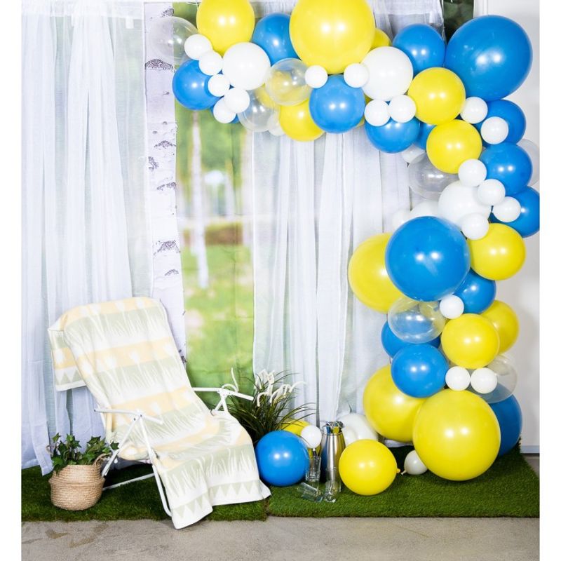 Ballongbåge Gul & Blå