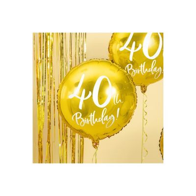 Folieballong Guld 40 år