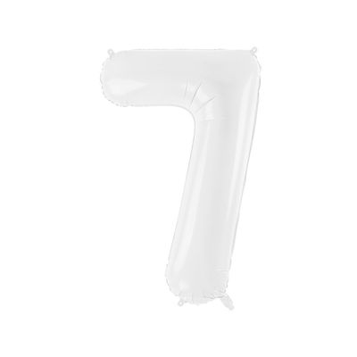Sifferballonger vit, 86 cm