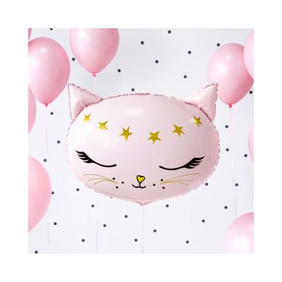 Folieballong Katt Rosa