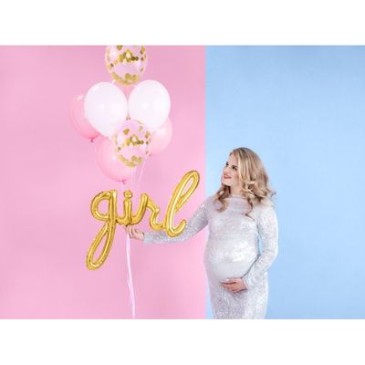 Folieballong Girl Guld