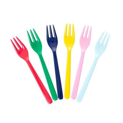 Rice Melamingafflar Färgglada 6-pack