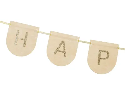 Girlang i filt, Happy Birthday, 3m