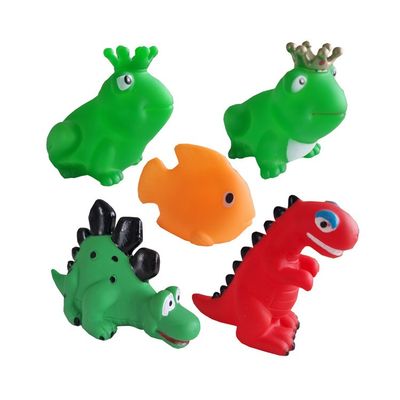 Badleksaker mixade djur 5-pack