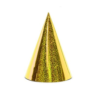 Partyhattar Guld Holografisk