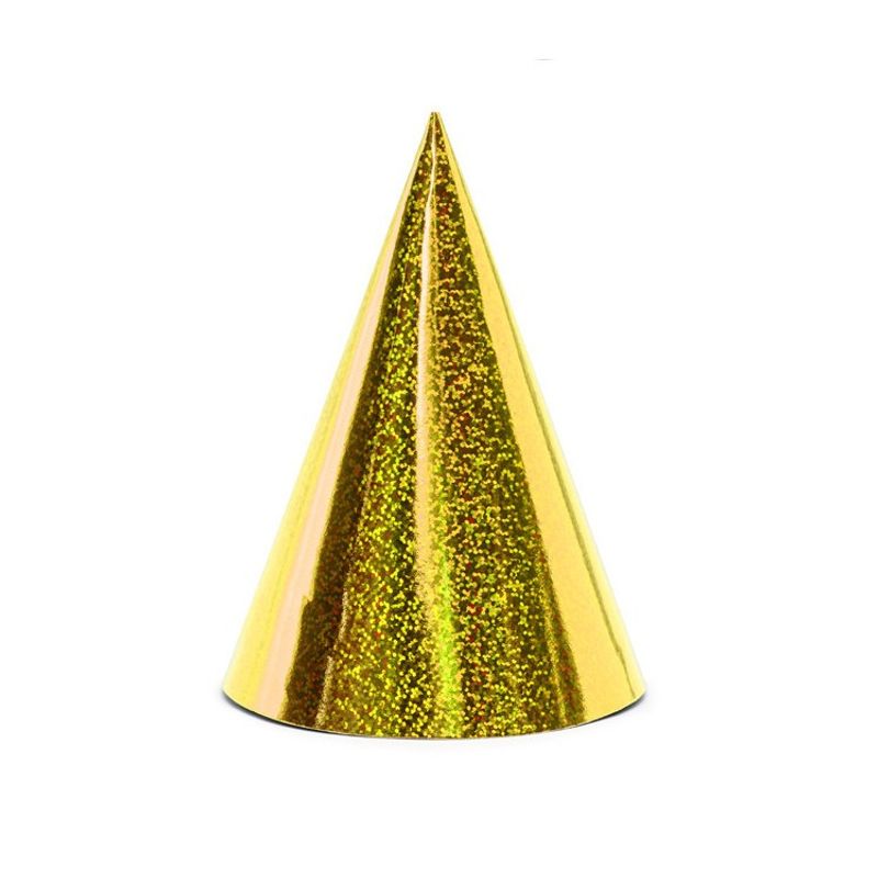Partyhattar Guld Holografisk