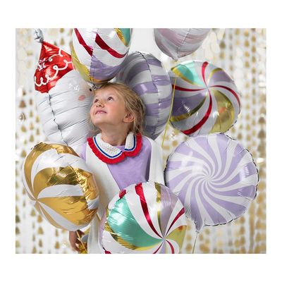 Folieballong Karamell 35 cm Lila