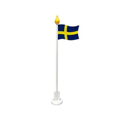 Svenska flaggan på fot 30 cm