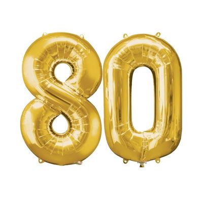 Ballongkit Guld 80 År