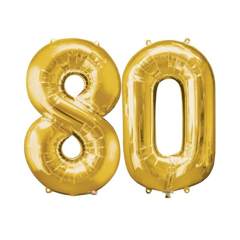 Ballongkit Guld 80 År