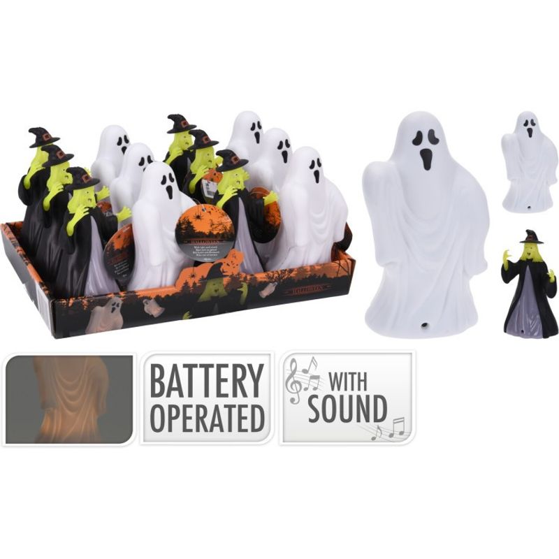 Halloweendekoration Figur med ljud och ljus