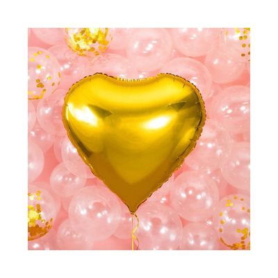 Folieballong Hjärta Guld