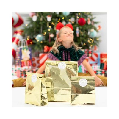 Presentpåsar Guld 3-pack