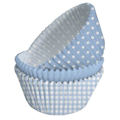 Babyblå  Muffinsformar